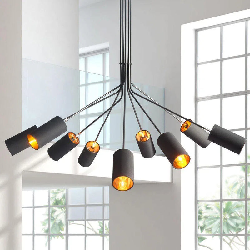 Ambition Ceiling Lamp Black Pendants LOOMLAN By Zuo Modern