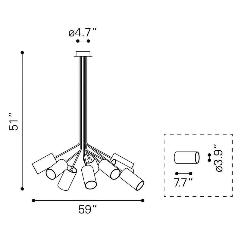 Ambition Ceiling Lamp Black with