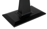 Amboss Black Steel Rectangle Dining Table-Dining Tables-Noir-LOOMLAN