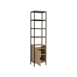 Ambrose Wooden Iron Modular Bookcase