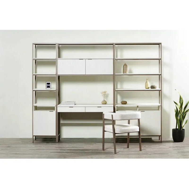 Ambrose Wooden Iron Modular Bookcase