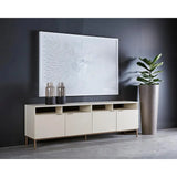 Ambrose Wooden Iron Modular Media Console & Cabinet-TV Stands & Media Centers-SUNPAN-LOOMLAN