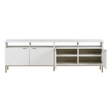 Ambrose Wooden Iron Modular Media Console & Cabinet-TV Stands & Media Centers-SUNPAN-LOOMLAN