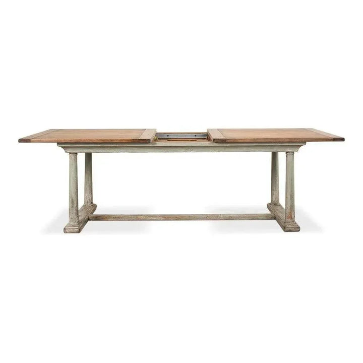 Amelia Two Tone Rectangle Extendable Dining Table-Dining Tables-Sarreid-LOOMLAN