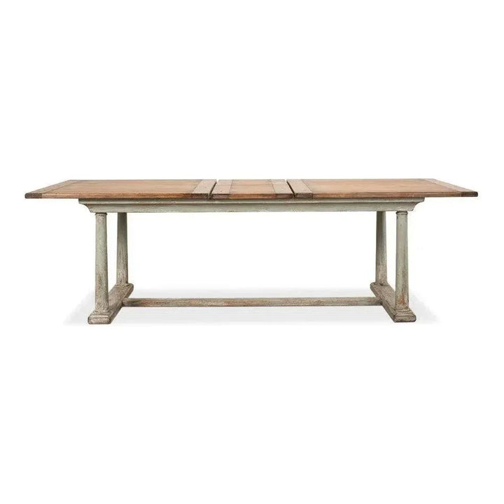 Amelia Two Tone Rectangle Extendable Dining Table-Dining Tables-Sarreid-LOOMLAN