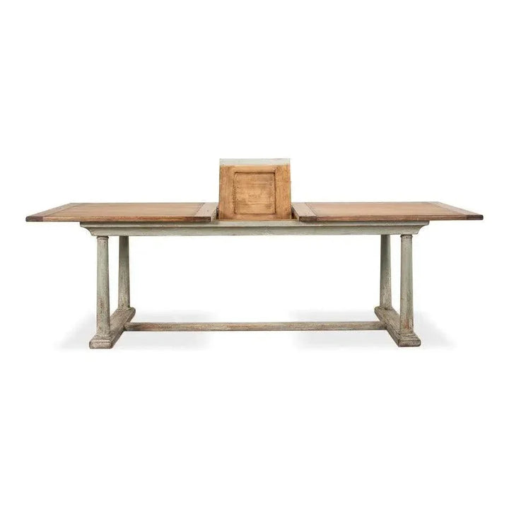 Amelia Two Tone Rectangle Extendable Dining Table-Dining Tables-Sarreid-LOOMLAN