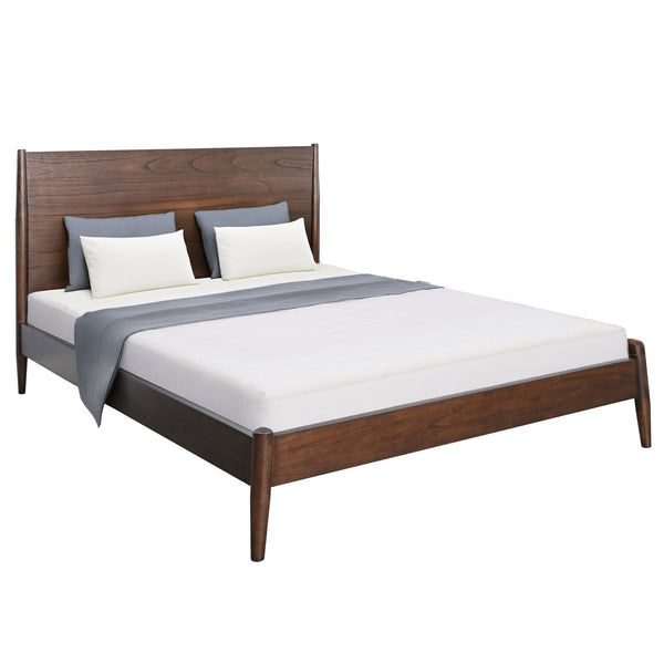 American Modern Wooden Brown Bed