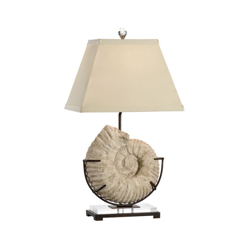 Ammonite Iron Mounted Table Lamp