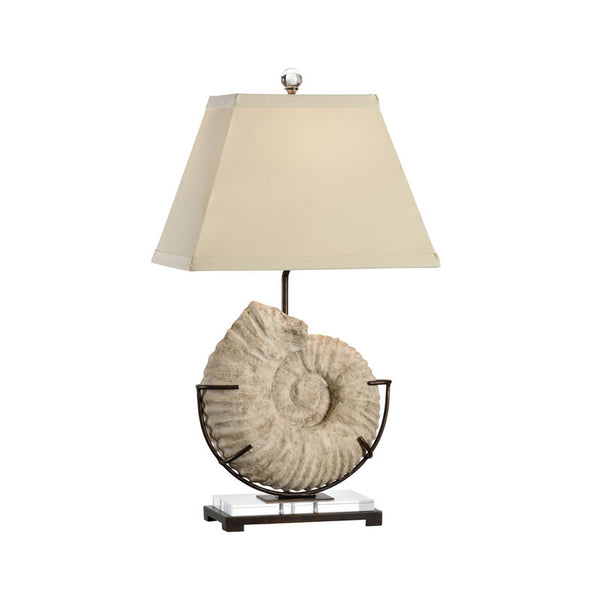 Ammonite Iron Mounted Table Lamp