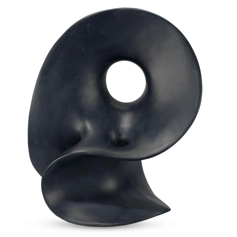 Amorphous Decorative Table Object - Black Resin Small Statues & Sculptures LOOMLAN By Jamie Young