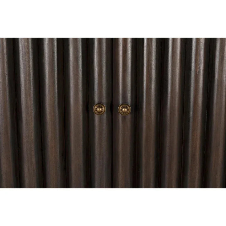 Amunet Hutch Bookcase Armoire Cabinet - LOOMLAN - Noir - Bookcases