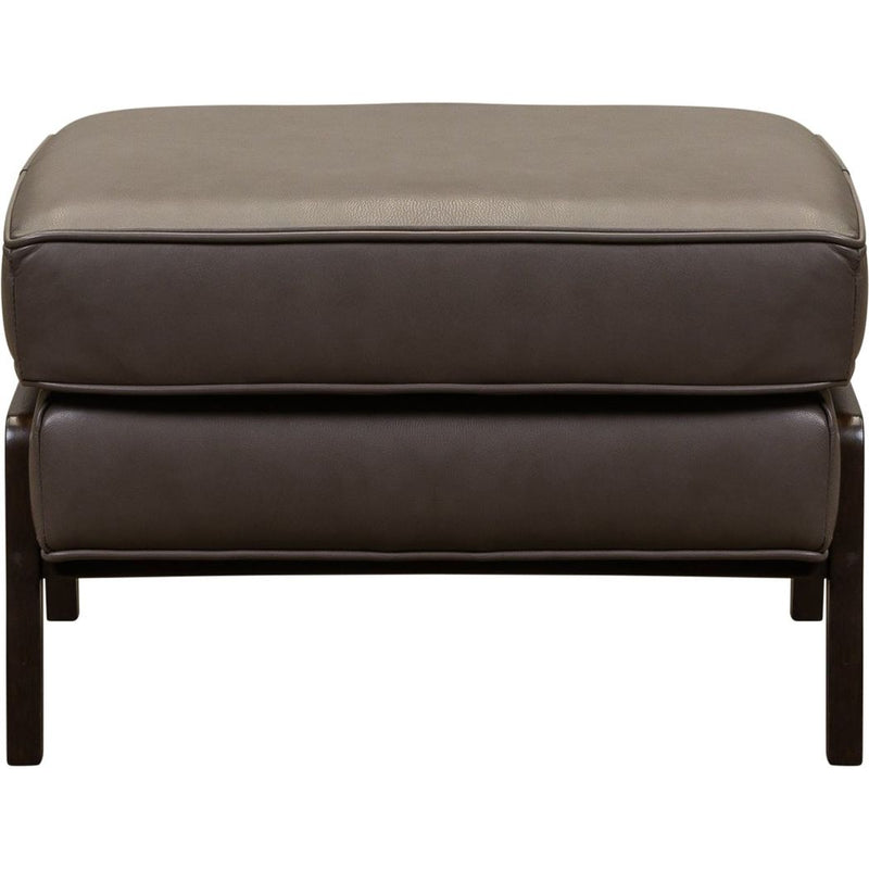 Anastasia Rectangular Leather Ottoman-Ottomans-Olivia + Quinn-LOOMLAN