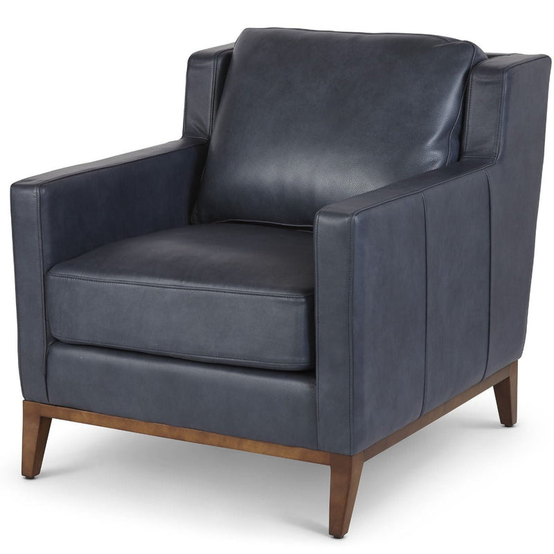Anders Leather Club Chair Handcrafted and Made to Order-Club Chairs-One For Victory-LOOMLAN