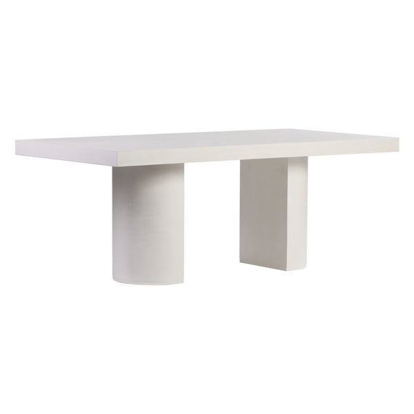 Andoo Dining Table - Ivory White Outdoor Dining Table-Outdoor Dining Tables-Seasonal Living-LOOMLAN