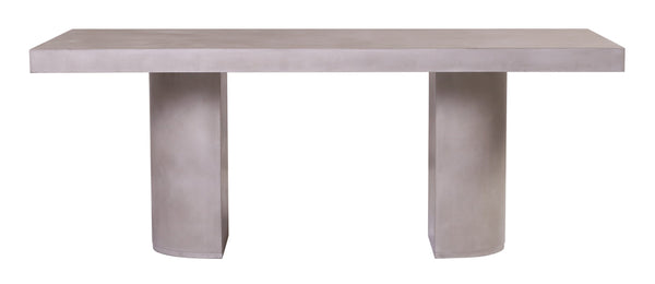 Andoo Dining Table - Slate Gray Outdoor Dining Table-Outdoor Dining Tables-Seasonal Living-LOOMLAN