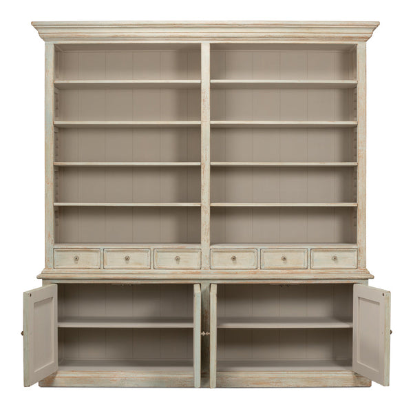 Angelique Bookcase With Cabinets and Drawers-Bookcases-Sarreid-LOOMLAN