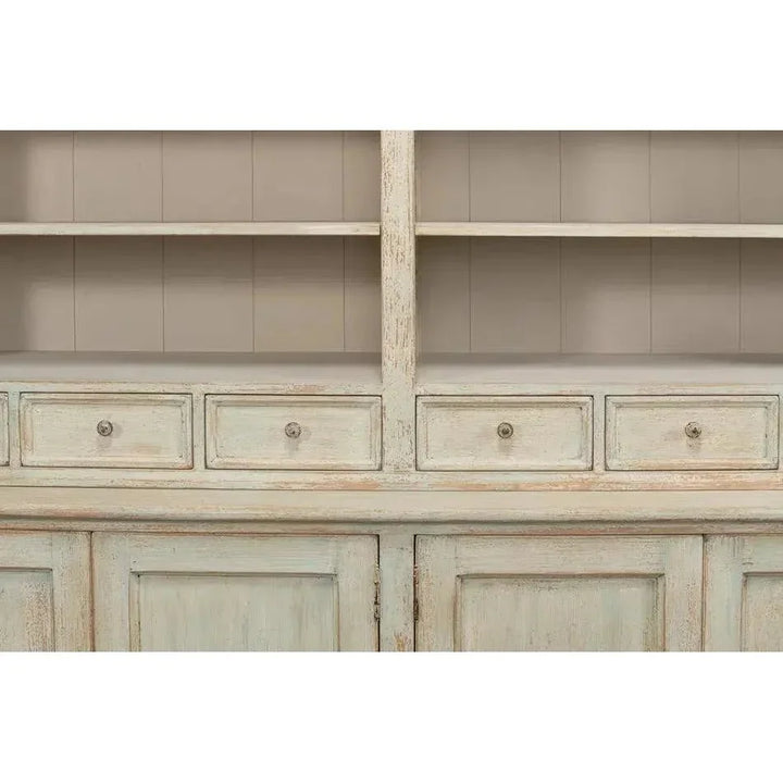 Angelique Bookcase With Cabinets and Drawers - LOOMLAN - Sarreid - Bookcases