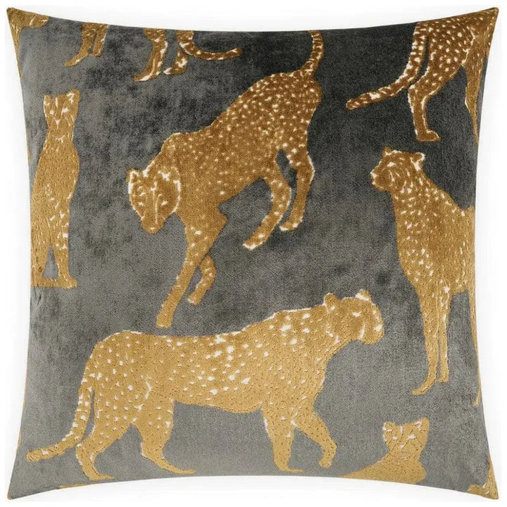 Animique Slate Grey Throw Pillow With Insert - LOOMLAN - D.V. Kap - Throw Pillows