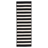 Aniston Runner Outdoor Rugs-Outdoor Rugs-Colonial Mills-Black-2' x 4'-LOOMLAN