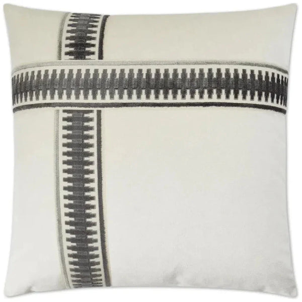 Antibes II Grey Throw Pillow With Insert - LOOMLAN - D.V. Kap - Throw Pillows