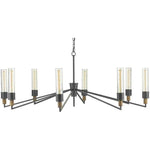 Antique Black Reclaimed Wood Delgado Chandelier