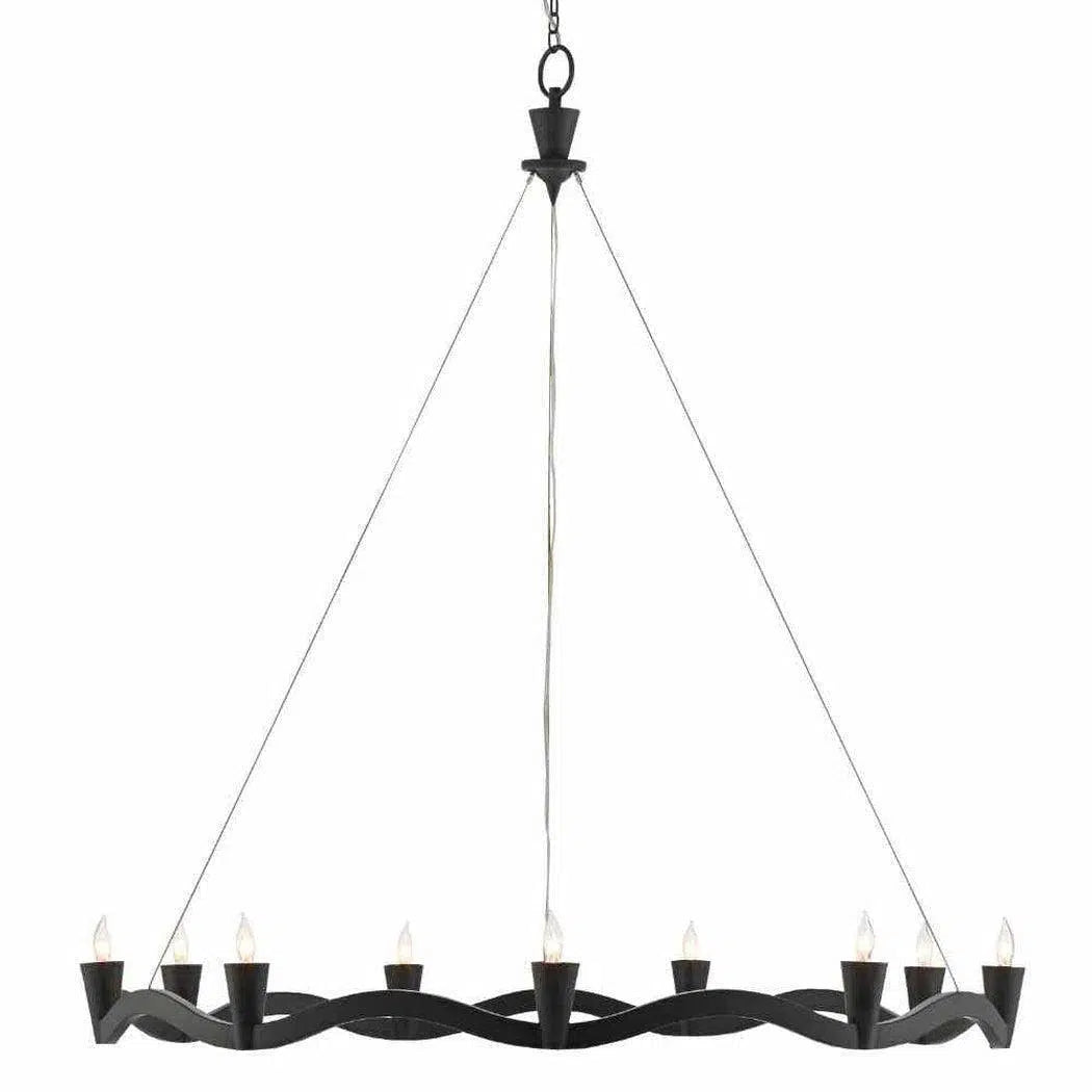 Antique Black Serpentina Chandelier