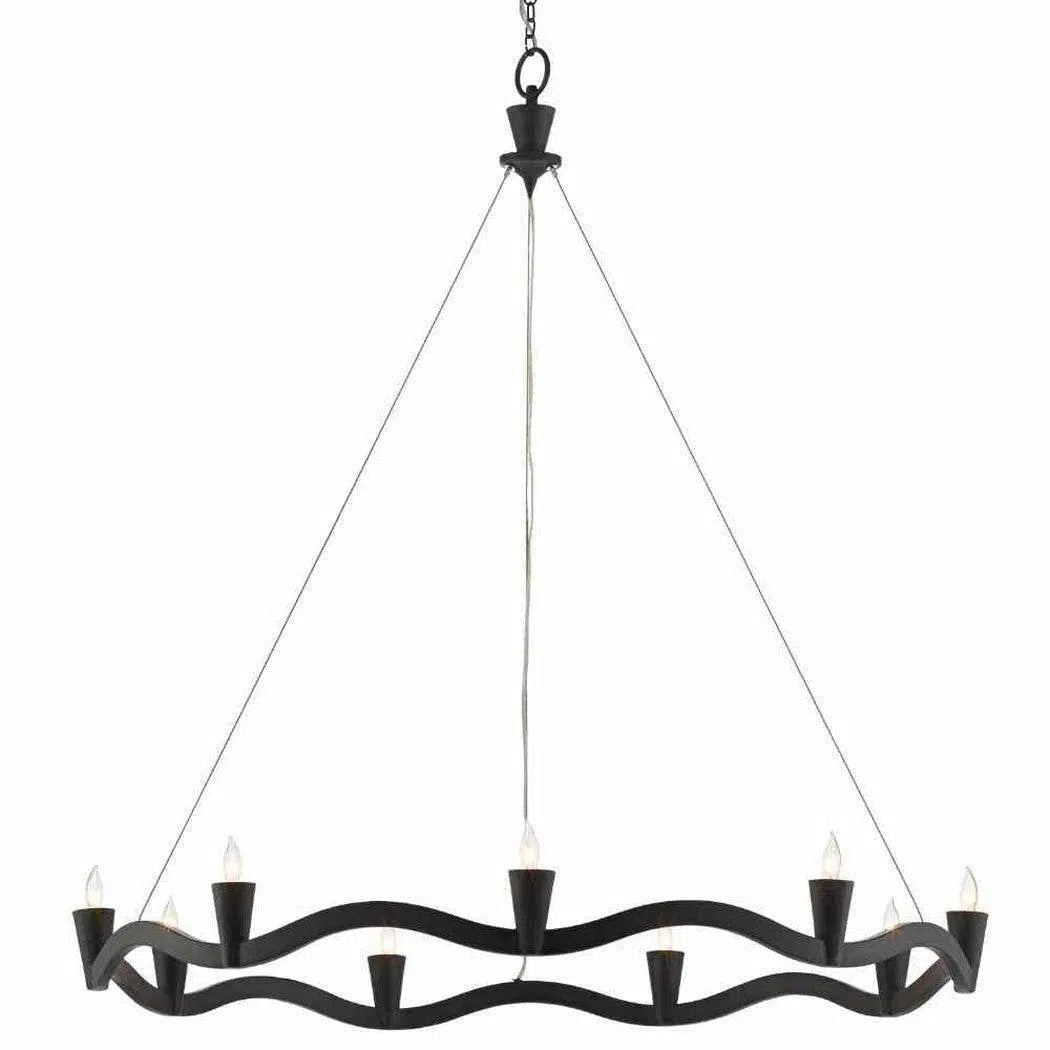 Antique Black Serpentina Chandelier