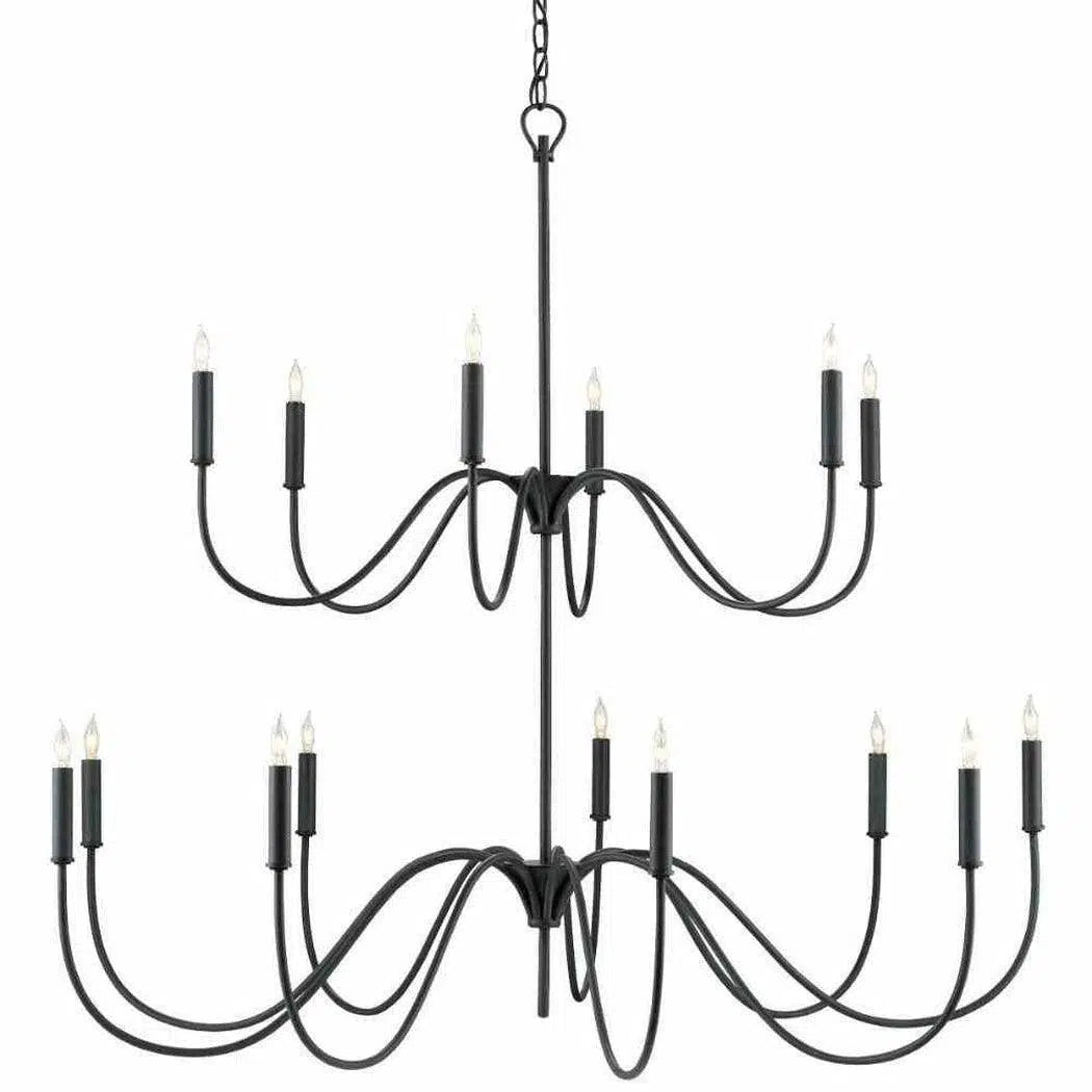 Antique Black Tirrell Medium Chandelier