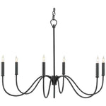 Antique Black Tirrell Small Chandelier