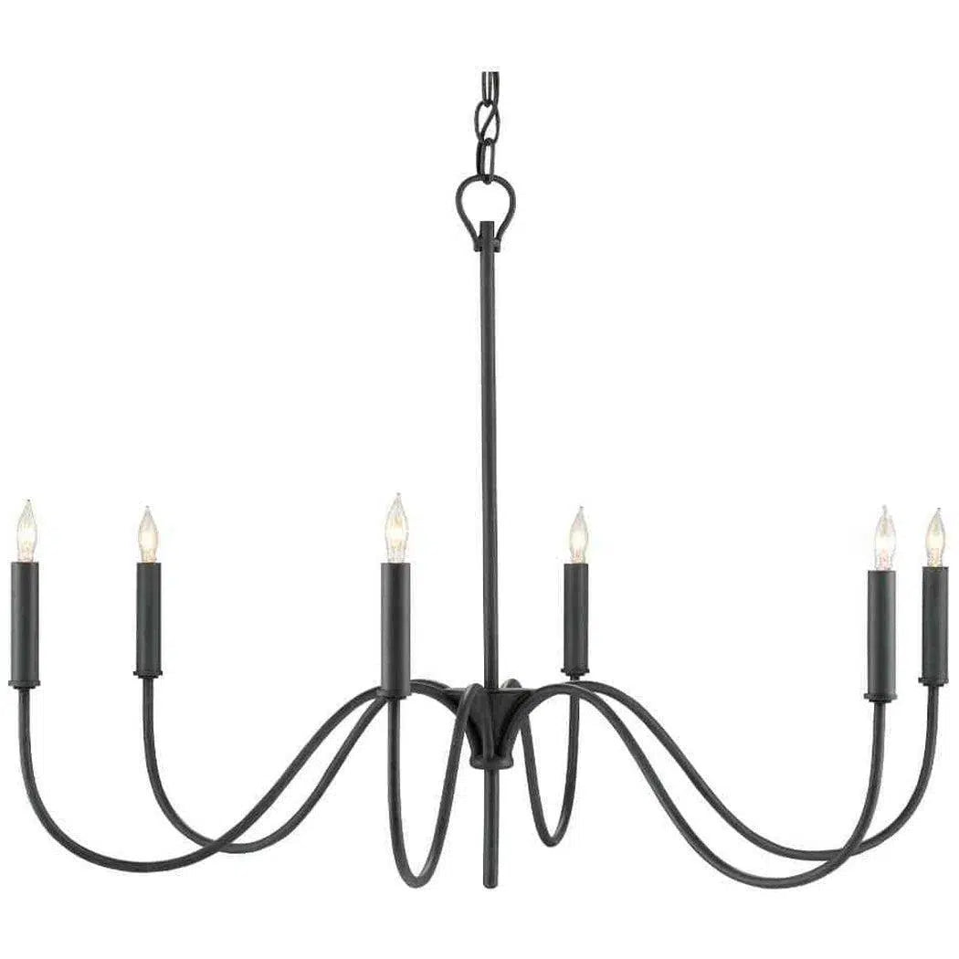 Antique Black Tirrell Small Chandelier