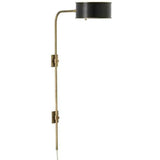 Antique Brass Black Overture Brass Wall Sconce