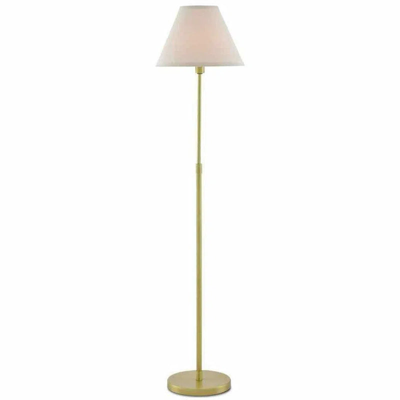 Antique Brass Dain Floor Lamp Floor Lamps LOOMLAN By Currey & Co