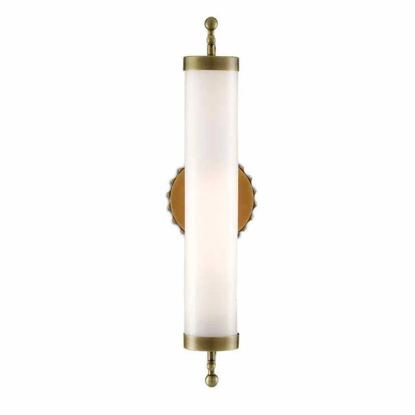 Antique Brass Latimer Brass Wall Sconce Barry Goralnick Wall Sconces LOOMLAN By Currey & Co