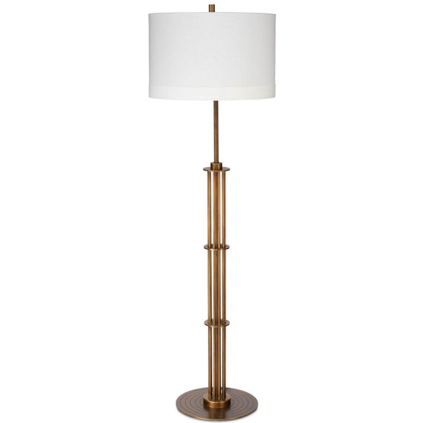 Antique Brass Mid-Century Modern Floor Lamp Marcus Floor Lamps LOOMLAN By Jamie Young