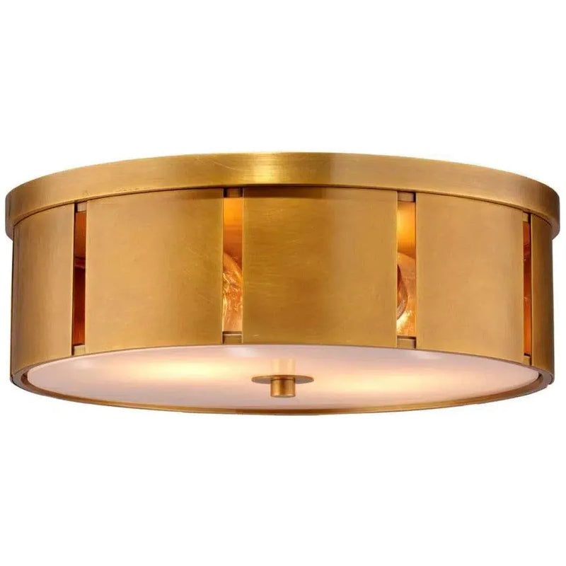 Antique Brass Small Orbit Flush Mount Ceiling Light-Flush Mounts-Jamie Young-LOOMLAN