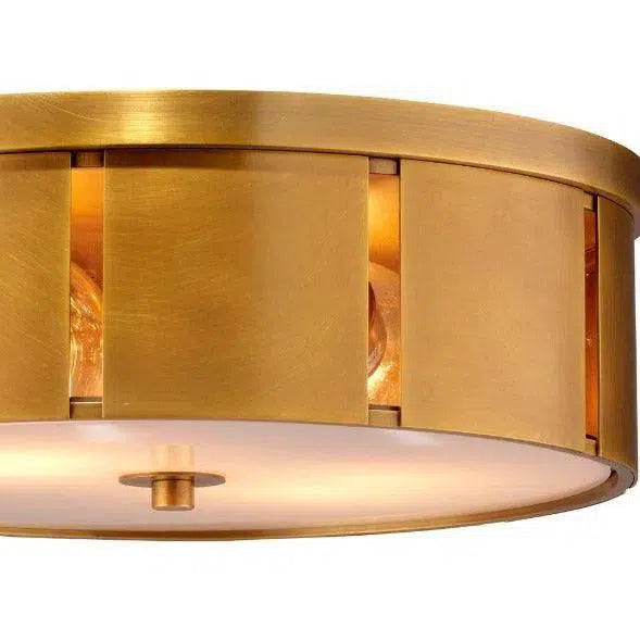 Antique Brass Small Orbit Flush Mount Ceiling Light-Flush Mounts-Jamie Young-LOOMLAN