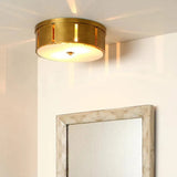 Antique Brass Small Orbit Flush Mount Ceiling Light-Flush Mounts-Jamie Young-LOOMLAN