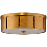 Antique Brass Small Orbit Flush Mount Ceiling Light-Flush Mounts-Jamie Young-LOOMLAN