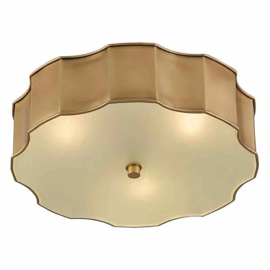 Antique Brass Wexford Brass Flush Mount