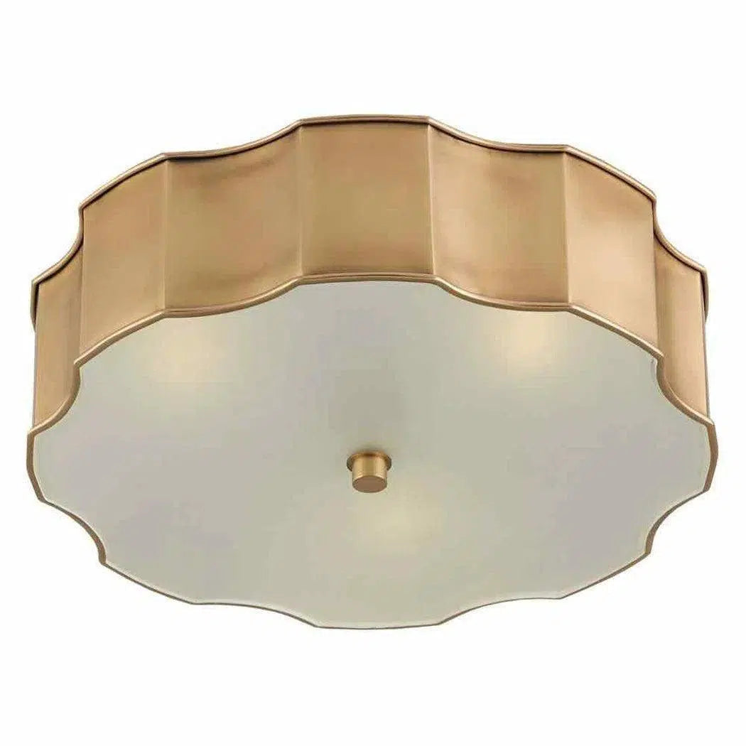 Antique Brass Wexford Brass Flush Mount