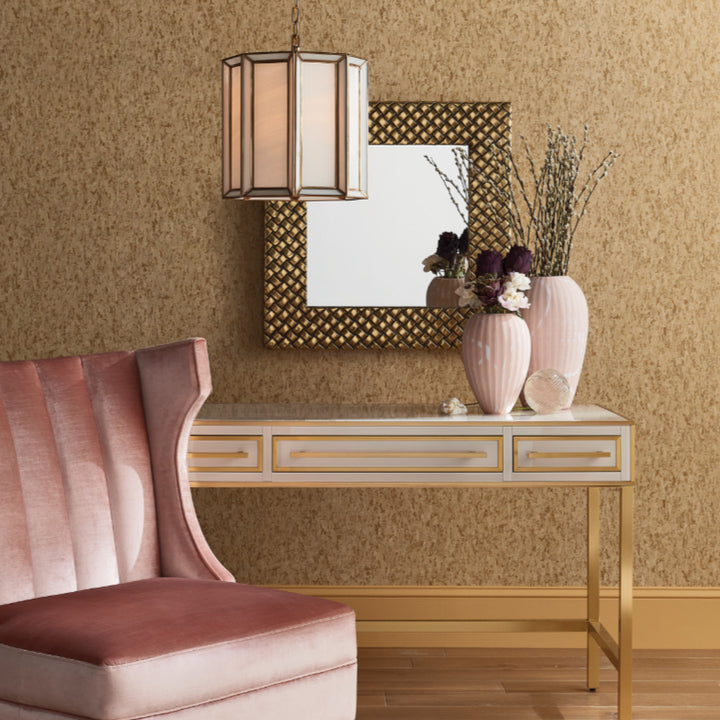 Antique Brass White Daze Pendant - LOOMLAN - Currey & Co - Pendants