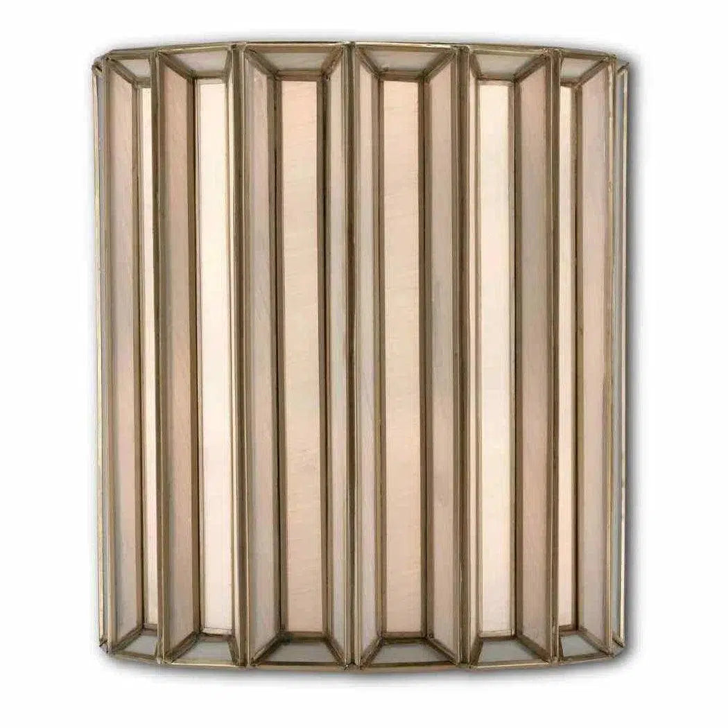 Antique Brass White Daze Wall Sconce