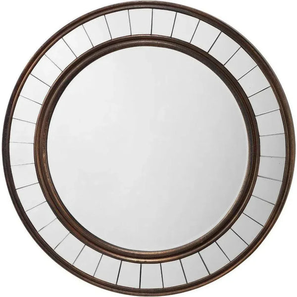 Antique Bronze Wood Coltrane Wall Mirror - LOOMLAN - Jamie Young - Wall Mirrors