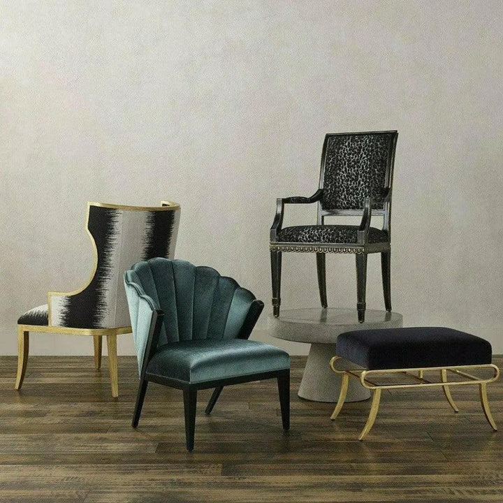 Antique Gold Garson Kona Chair - LOOMLAN - Currey & Co - Accent Chairs