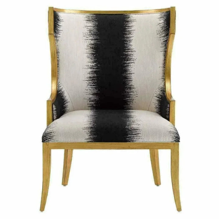 Antique Gold Garson Kona Chair - LOOMLAN - Currey & Co - Accent Chairs