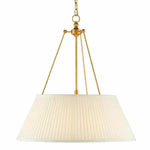 Antique Gold Leaf White Lytham Pendant