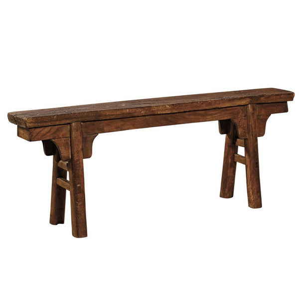 Antique Peasant Bench-Bedroom Benches-Furniture Classics-LOOMLAN