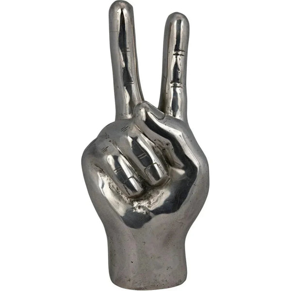 Antique Silver Hand Signs Sculpture