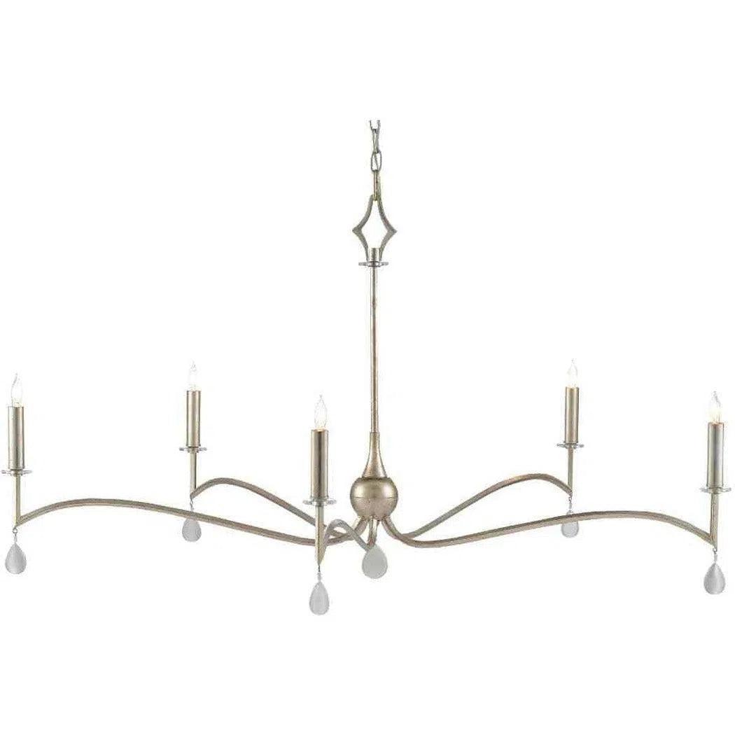 Antique Silver Leaf Natural Serilana Chandelier