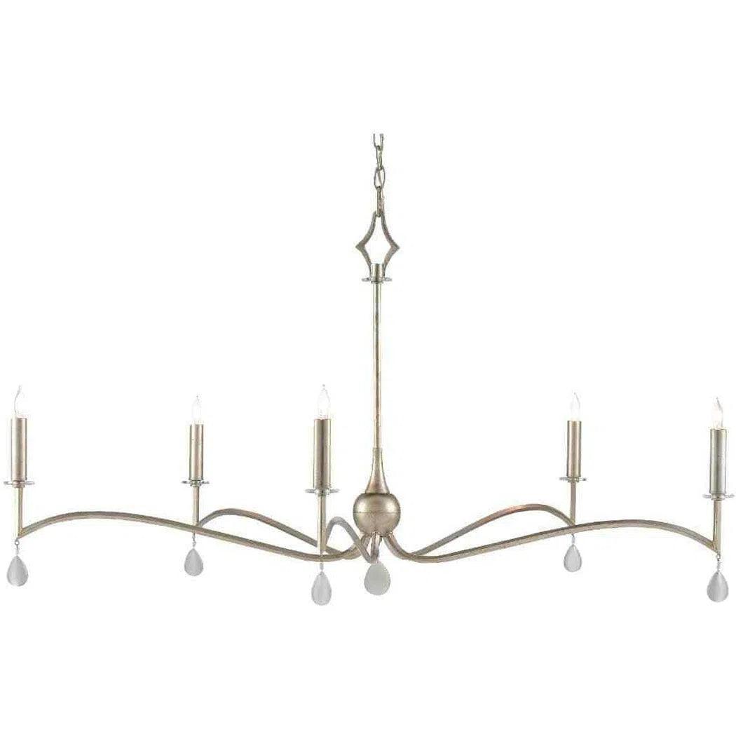 Antique Silver Leaf Natural Serilana Chandelier